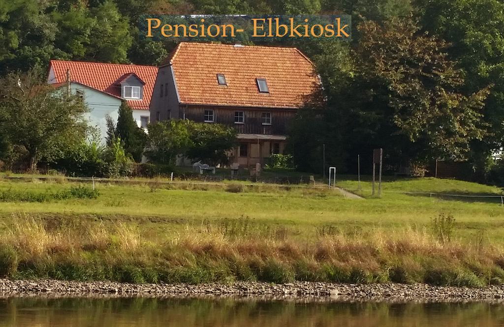 Pension Elbkiosk Kleinzadel Exterior foto